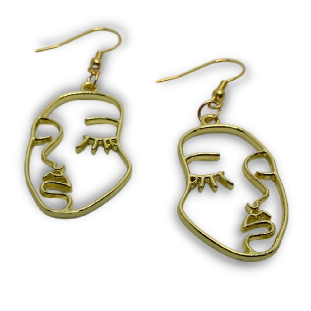 Abstract Face Earrings